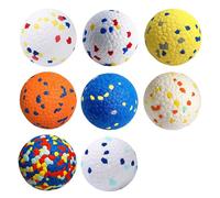 leasote Interactive Dog Toy Ball Durable for Large Dogs 2pcs Pet Bite-Resistant Teeth Grinding Balls Colorful Chew Random Color M