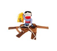 leasote Pet Clothing with Buttons Halloween Attire Costume Funny Cute Magician Outfit Elastic Comfortable for Cosplay Cowboy Riding Transformation Supplies A L