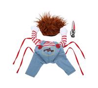 leasote Pet Clothing with Buttons Halloween Attire Costume Funny Cute Magician Outfit Elastic Comfortable for Cosplay Cowboy Riding Transformation Supplies D S