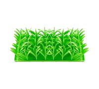 leasote Pet Feeding Mat Environmentally Friendly Silicone Grass Slow for Pets Easy to Clean Interactive Toy Treat Green
