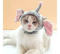 leasote Pet Hat, Adorable Elephant Shape Cat Dog Hat Christmas Easter Party Costume Pet Headwear, Photo Props Grey