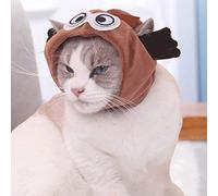 leasote Pet Hat, Funny Cute Owl Pet Hat for Cats Small Dogs Christmas Easter Party Costume Easter Pet Headwear, Pet Headgear for Photo Props Coffee