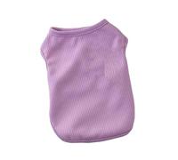 leasote Spring Summer Dog Shirts Clothes, Small Dog T-Shirt, Breathable Soft Sleeveless Dog Sweatshirt, Solid Color Dog Shirts Clothes Fit for Small Medium Dogs Cat Purple M