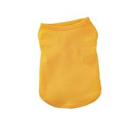 leasote Spring Summer Dog Shirts Clothes, Small Dog T-Shirt, Breathable Soft Sleeveless Dog Sweatshirt, Solid Color Dog Shirts Clothes Fit for Small Medium Dogs Cat Yellow L