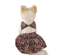 leasote Summer Pet Bikini Set, Exquisite Floral Dog Bikini Swimsuit, Hawaiian Dog Beach Swimsuit for Small Dogs Girl Leopard L