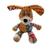 leasote Tear Resistant Pet Toy Animal Shaped Pet Toy Pet Plush Toy Bite Resistant Interactive Dog Squeaky Toy Cute Animal Shaped Pet Chew Toy Pet Supplies A