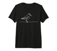 Least Sandpiper Line Art Birdwatcher Premium T-Shirt