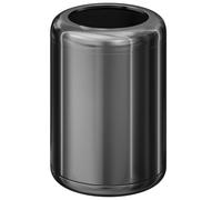 LEASYLIFE Brushed Stainless Steel Trash can,Removable Inner Bin,Open Top Wastebasket Bin,Garbage Can for Bathroom,Living Room,Office,Bedroom,Hotel (135black gold)