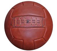 Leather 1930's Style Leather T-Bar Hand Stitched Size 5 Football Brown Ball