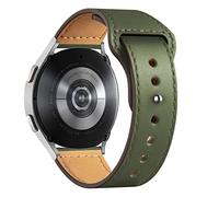 Leather 20mm Watch Strap for Samsung Galaxy Watch 7 6 5 4 40mm 44mm/6 4 Classic 46mm 42mm 47mm 43mm/FE/5 Pro 45mm Men/Women,Grain Leather Band for Garmin Vivoactive 5 3 6/Forerunner 55 245/Venu sq 2