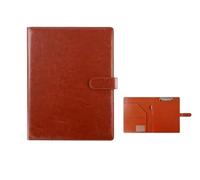 Leather A5 / A4 Clipboard Clip File Folder Document Bag Business Meeting Contract Clamp Pad Office School Supply Envelope File Holder(A4 Brown)