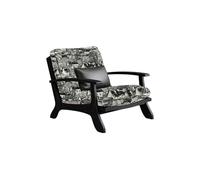 Leather Accent Chair - Mid Century Modern Upholstered Lounge Chair for Living Room, Comfortable and Stylish Design