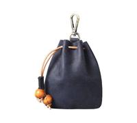 Leather Accessories Hanging Case Multifunction Wall Hook Organizer Jewelry Storage Bag Small Accessories Display Leather Holder Wall Hook, フリーサイズ