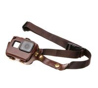 Leather Action Camera Case Bag with Shoulder Strap for Go-Pro Hero 5/6 Series Accessories