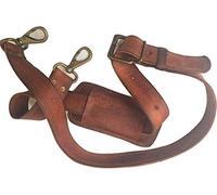Leather Adjustable Padded Replacement Shoulder Strap with Metal Swivel Hooks for Messenger, Laptop, Camera, Duffle Bags & More