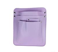 Leather Adjustable Waist Pouch for Gardeners Multi Pocket Tool Organizer Compact and Lightweight for Outdoor Work (Purple)