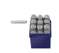 Leather Alphabet Letter Stamp 3-12.5 mm Digital Letter Alloy Steel Stamp Set Leather Metal Punch DIY Craft Embossing Carving Tools Kit(3.0mm Number)