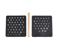 Leather Alphabet Letter Stamp 3pcs DIY Leather Crafting Set - Semi Transparent Digital, Letter, Symbol Stamp & Engraving Molds, Punching Printing Tool(Style A)