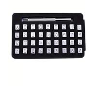 Leather Alphabet Letter Stamp DIY Leather Stamping Tool Set 36 Metal Letters and Numbers Pattern Stamp Punch Craft Printing Tools 6mm