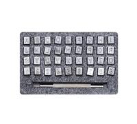 Leather Alphabet Letter Stamp Leather Alphabet Stamps Punch Capital Letters & Number Stamping Tools Set DIY Logo Punching 4mm/6mm Metal(Size 6mm (37Pcs))