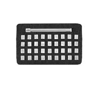Leather Alphabet Letter Stamp Leather Craft Stamping Tools 36pcs Kit Alphabet Number Capital Letter Pattern Stamps for Clay DIY Leathercraft(36pcs 6mm)