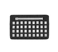 Leather Alphabet Letter Stamp Leather Craft Stamping Tools 36pcs Kit Alphabet Number Capital Letter Pattern Stamps for Clay DIY Leathercraft(36pcs 3.0mm)