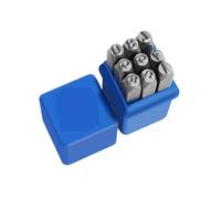 Leather Alphabet Letter Stamp Number or Letter Stamp Alloy Steel with Storage Box Punch Set Hardened Metal Leather Craft Embossing Handmade Carving Tool(Number 5mm)