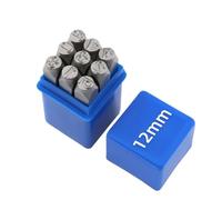 Leather Alphabet Letter Stamp Steel Punches for Metal Letters Numbers Stamping Kit Punch and Tool DIY Wood Belt Leather Craft(12mm Number)