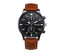 Leather Analog Alloy Quartz Wrist Watch Digital for Hiking