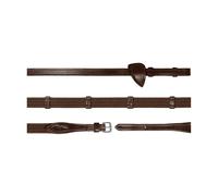 Leather and fabric horse reins with 9 retractors Dy'on 5/8
