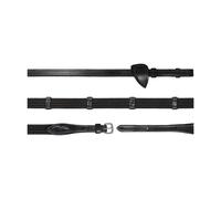 Leather and fabric horse reins with 9 retractors Dy'on 5/8