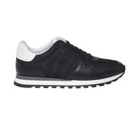 Leather and Fabric Sneaker - male - Baldinini - Sneakers - Black - 9 UK - Shoes 9 UK