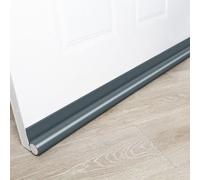 Leather and Foam Door Bottom Seal Strip for Draft Proofing, Windproof & Energy Saving Weatherstripping - Cuttable to Fit, 96 cm Len(White)