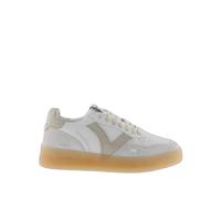 Leather and suede effect trainers Victoria Seúl Bleu 38