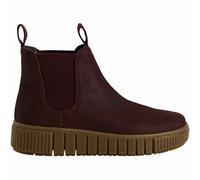 Leather Ankle Boots burgundy