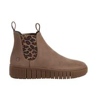 Leather Ankle Boots taupe