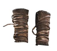 Leather Arm Guards - Medieval Warrior PU Leather Straps - for Halloween Warrior Cosplay Knight Costumes,Brown,30c