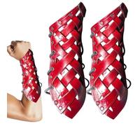 Leather Arm Protectors,Adjustable Bracelet Holders Cosplay Women | Arm Guards, 2pcs Medieval Leather Trousers, Halloween Costume Cosplay Accessories