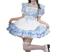 Leather Armour Men's Medieval Set Body Halloween Costume, Stage Dress, Costume, Oktoberfest, Sculpture, Women's Dress Temari Cosplay Costume (Blue, L)