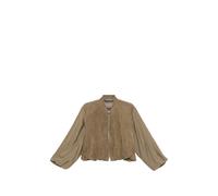 LEATHER AUTHORITY zip-up jacket - Green 40-42