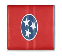 Leather Auto Registration Insurance & ID Card Holder Men Women Glove Box Compartment Organizer for Driver License, Cards & Essential Documents Tennessee State Flag (usa)