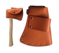 Leather Axe Case - Cow Heavy Duty Carrier, Buckle Design | Belt | Hattel Hatchet Holder, Strong Weight Capacity, Outdoor Equipment Perfect For Camping, Multi-Tool Storage