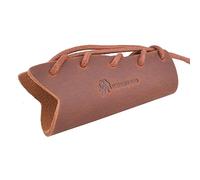 Leather Axe Handle Guard Cover Hatchtet Handle Collar, Garden Pick Protection Holster (Brown-Axe Collar03)