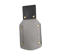 Leather Axe Sheath and Hammer Holder Waist Holster, 17x9cm Portable Tool Pouch with Metal Buckle, Long Lasting Leather Protective Cover for Outdoor Work,(Black)
