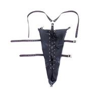 Leather Back Armbinder BDSM Arm Bondage Restraint Gloves SM Fetish Slave Constraint Sex Full Sleeve Toys for Men Women Extreme Full Strict Arms Cuffs Sex Posture Sexy Tight Tied Locking