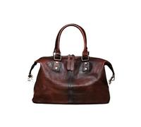 Leather Backpack Mens Vintage Genuine Leather Travel Bag for Men Soft Cowhide Unisex Travel Duffel Large Shoulder Bag Male Luggage Duffle Bags(Coffee)