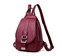 Leather backpack woman Multifunctional Women Leather Backpacks Casual Backpack For Teenager Girls School Chest Bag Travel Bagpack Ladies Sac Back Pack for Work University Travel Business(Color 2)
