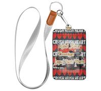 Leather Badge id Holders Valentines Monsters Truck Boys