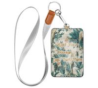 Leather Badges Holder Tropical Pony Blu Ray Off White