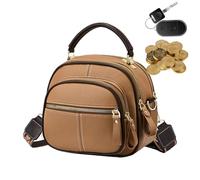 Leather Bag - PU Polyester 22x19x13cm 550g | Leather Tote Bag | Shoulder Handbag Organizer Purse Adjustable Strap Multi Compartment Design For Women Travel Work Shopping And Daily Use